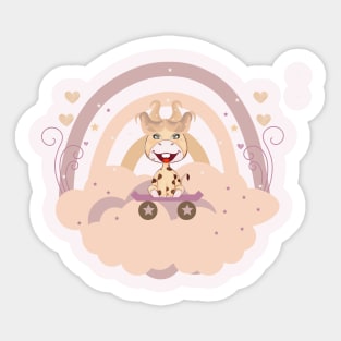 Cloud Castle Animal Skateboard Sticker